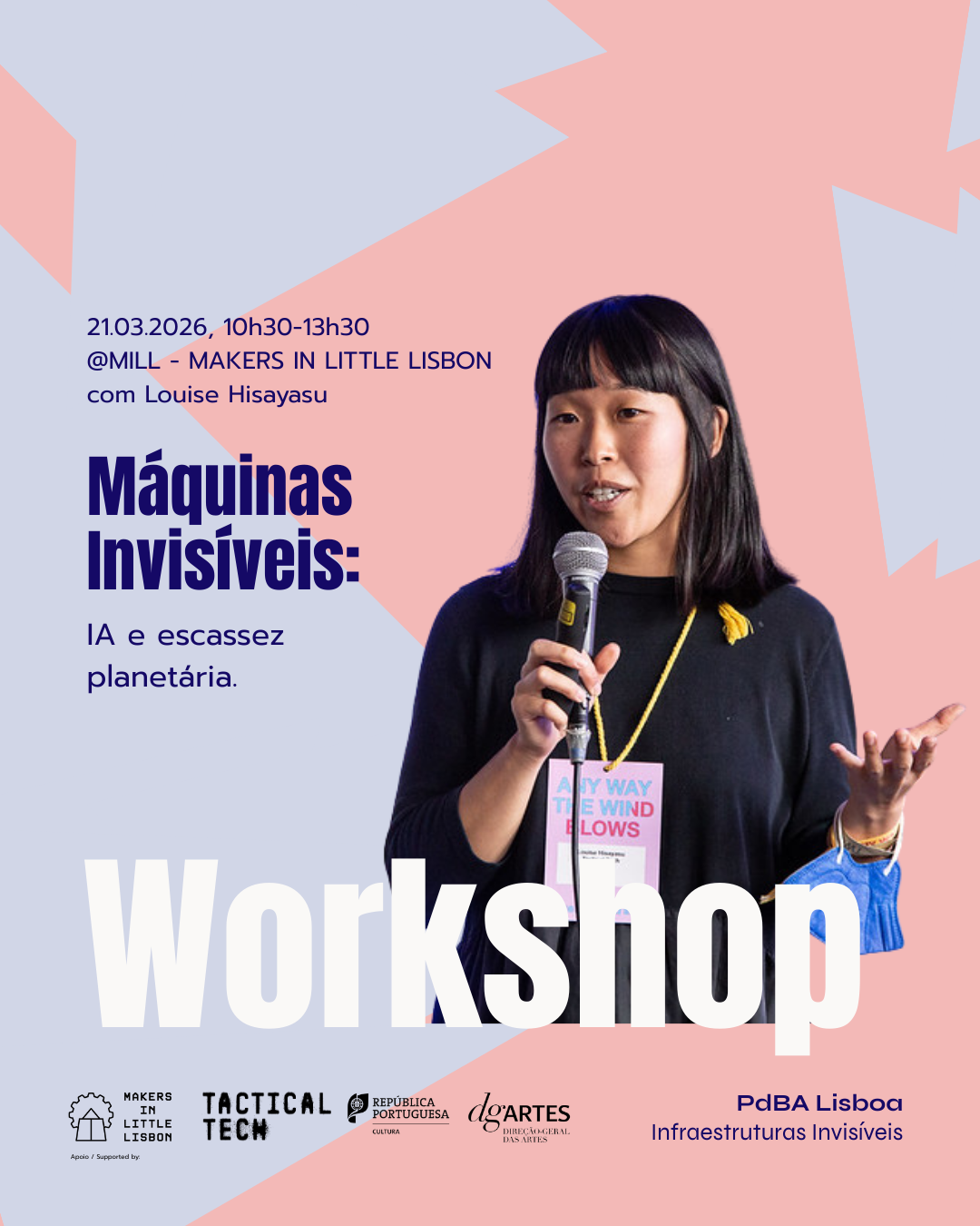 Workshop gratuito com Louise Hisayasu no MLL: dia 21 de março de 2026 às 10h30